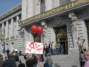 rate : San Francisco love and civil rights 2 (outside city hall)